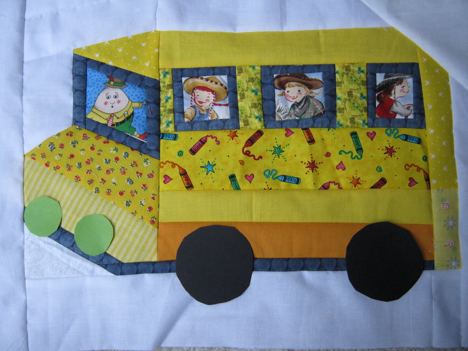 Love Laugh Quilt school bus