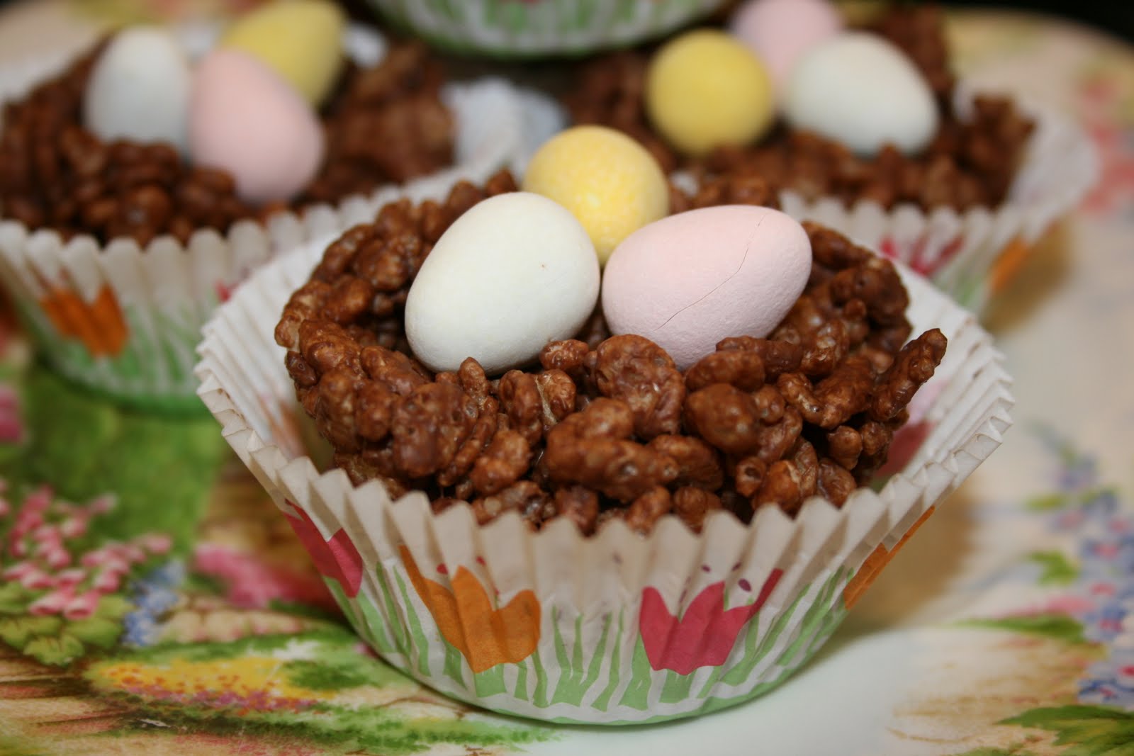 Easter Chocolate Crispy Nests