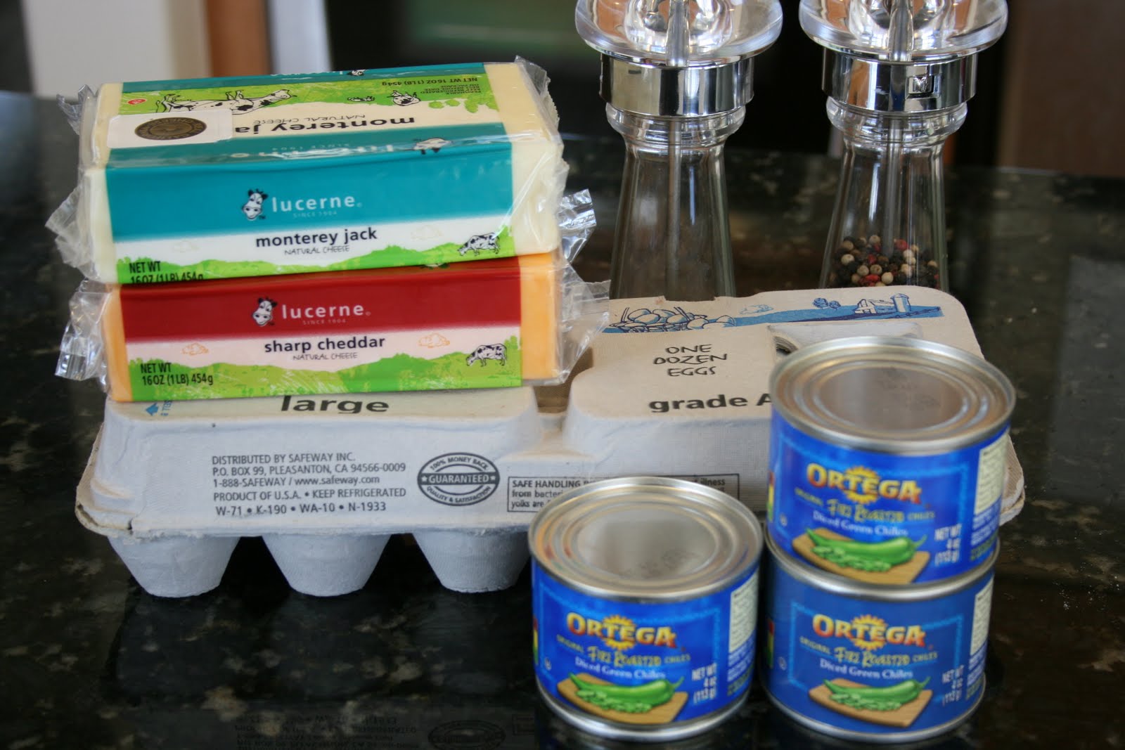 Green Chile Cheese Squares