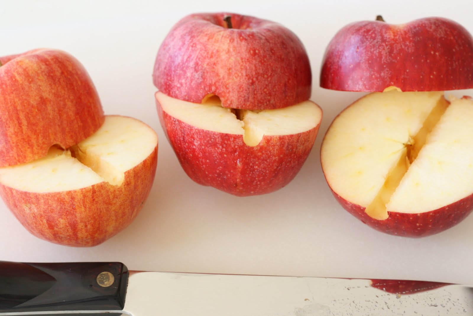 Wormy Peanut Butter Apples