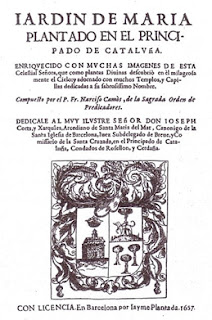 Camós, Jardín de Maria plantado... 1657