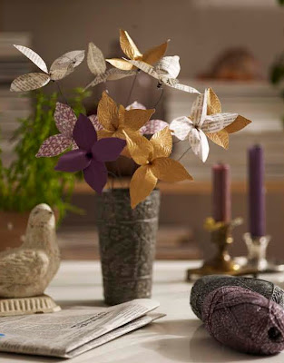Make a newspaper tree How to