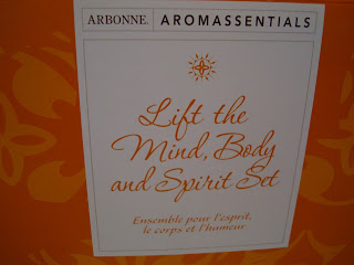Close up of Arbonne Aromassentials box