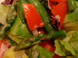 Close up of Green Salad with mixed vegetables