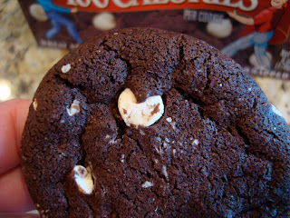 Close up of White Chocolate Brownie Cookie