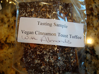 Vegan Cinnamon Toast English Toffee with Almonds in package