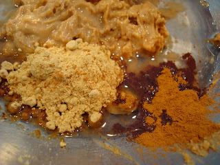 Cinnamon and ginger added to mixture