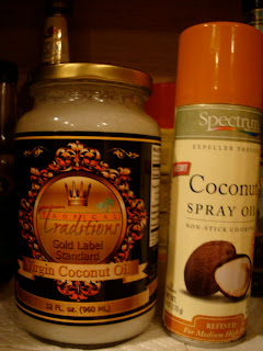 Jar of Coconut Oil and Coconut Spray Oil