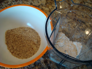 Bowl of ground oats and ground almond meal