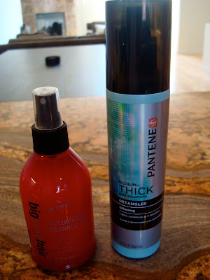 Two hair products on countertop