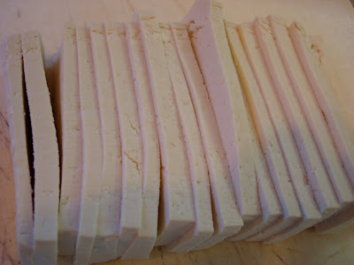 Slices of tofu