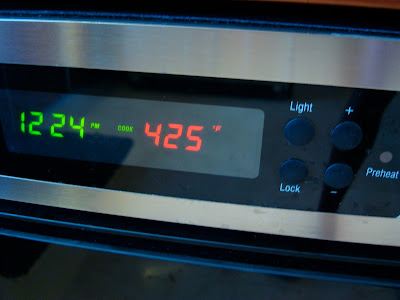 Oven preheated to 425 degrees F
