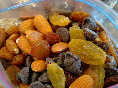 Close up of ingredients of Homemade Trail Mix