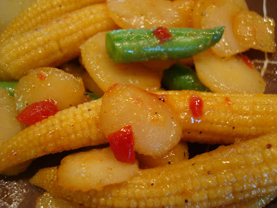 Close up of Sweet & Sour Veggie Stir Fry