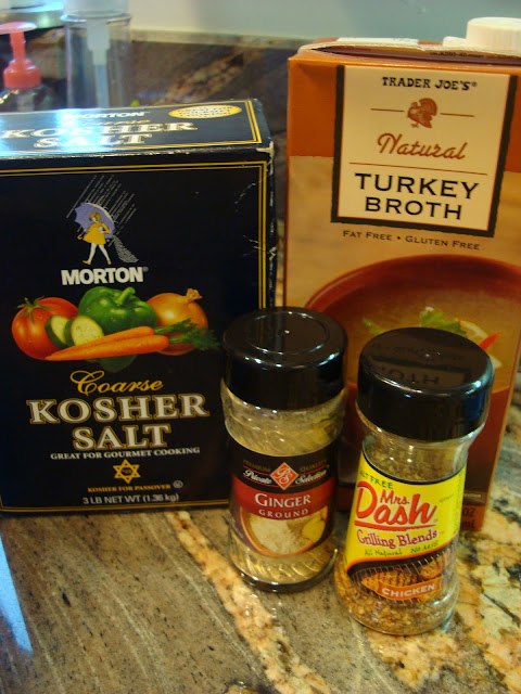 Some ingredients needed to make Turkey