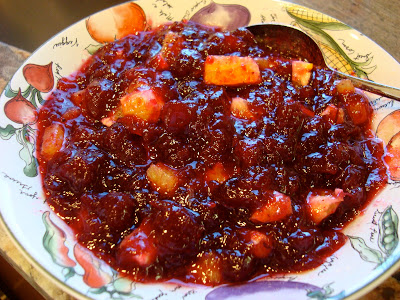 Finished Cranberry Sauce in bowl
