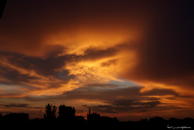 apus in Bucuresti sunset in Bucharest