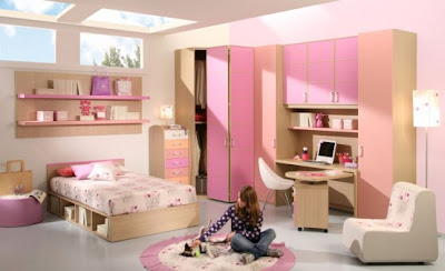 Cool Modern Pink Girls Bedrooms Design Ideas
