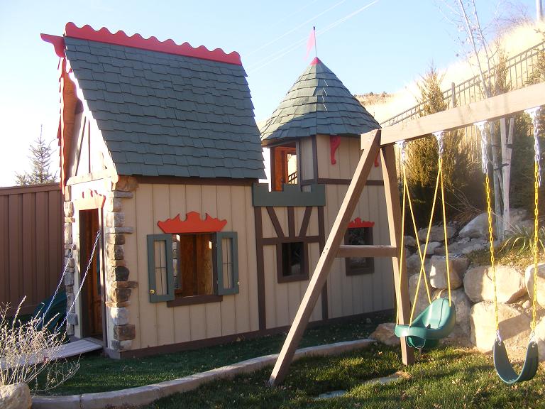 Fancy Builder Featured Project Krohns Castle Playhouse Kids