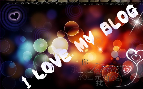 I LOVE MY BLOG BLOG LOVER
