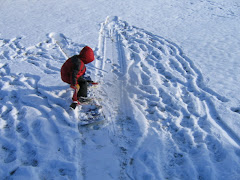 Hayden decides to try out the snowboard