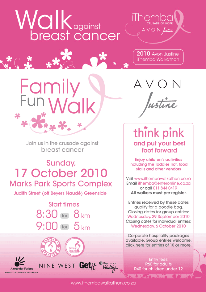 rachel colenso family fun walk walk a thon form