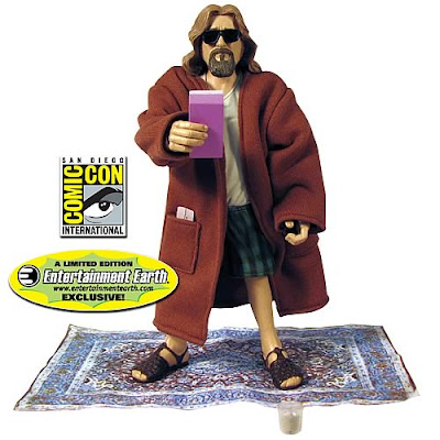 juguete de el gran lebowski sobre su alfombra