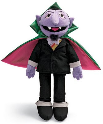 peluche del conde dracula de Barrio Sésamo