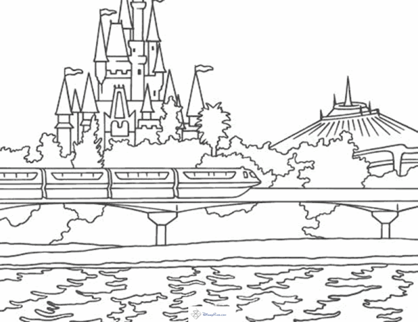 Walt Disney World Coloring Pages