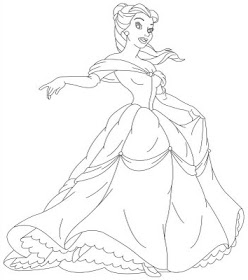 Belle Coloring Pages Disney - Belle Coloring Pages Clip Art Library