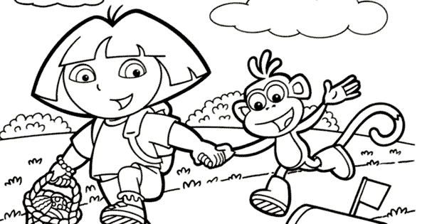 Free Printable Coloring Pages Dora The Explorer