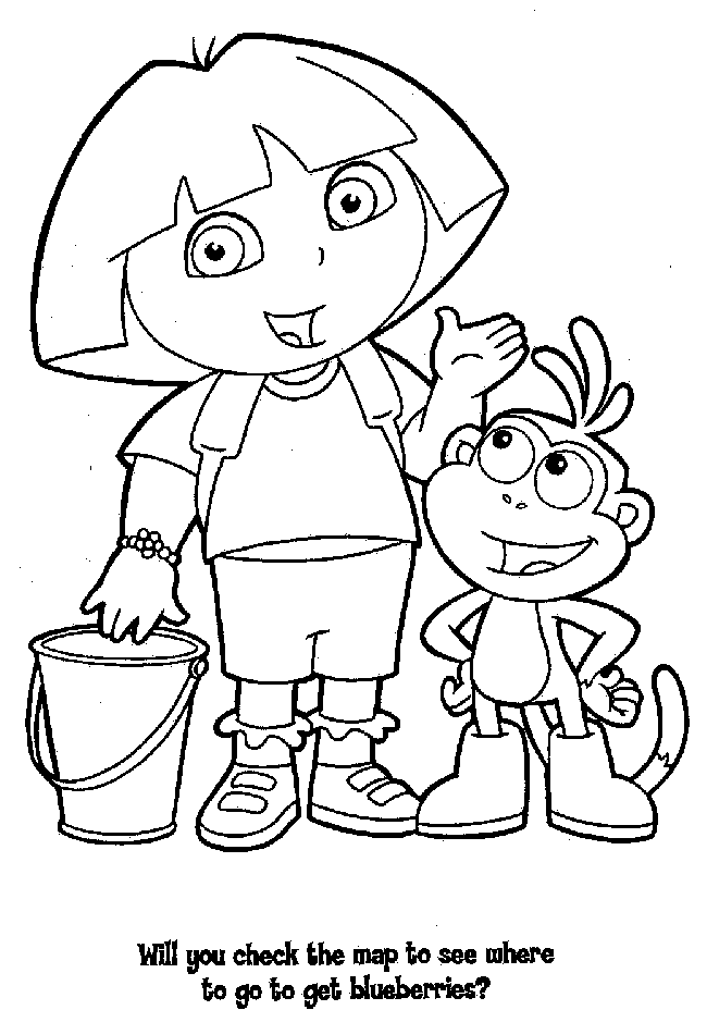 free coloring book images. Free printable coloring pages " dora "