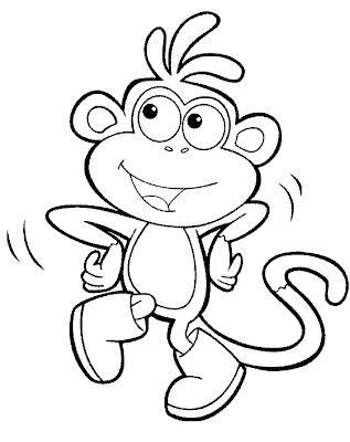 Dora Coloring Sheets on Creation2 Boots Monkey Animal Dora The Explorer Coloring Pages