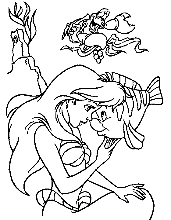 disney coloring pages for kids. ariel princess coloring pages