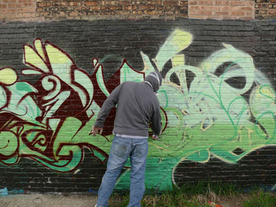 Amazing Green Graffiti Amazing Green Graffiti