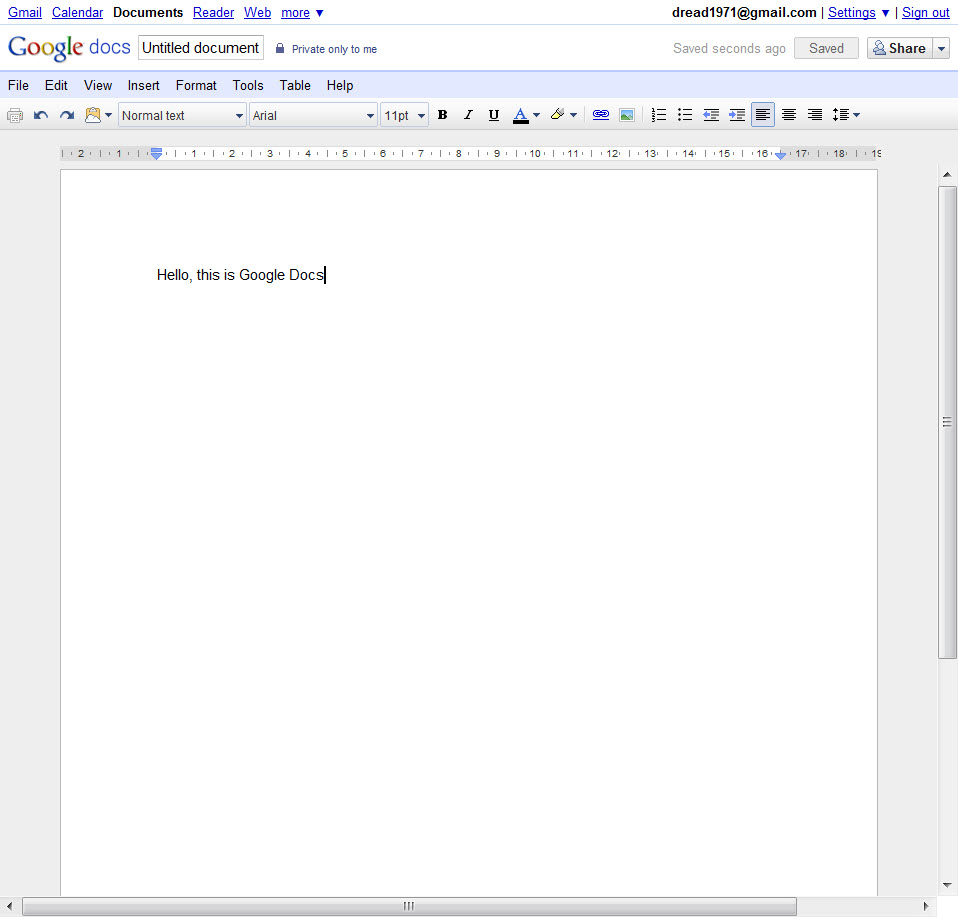 Blog Google Docs