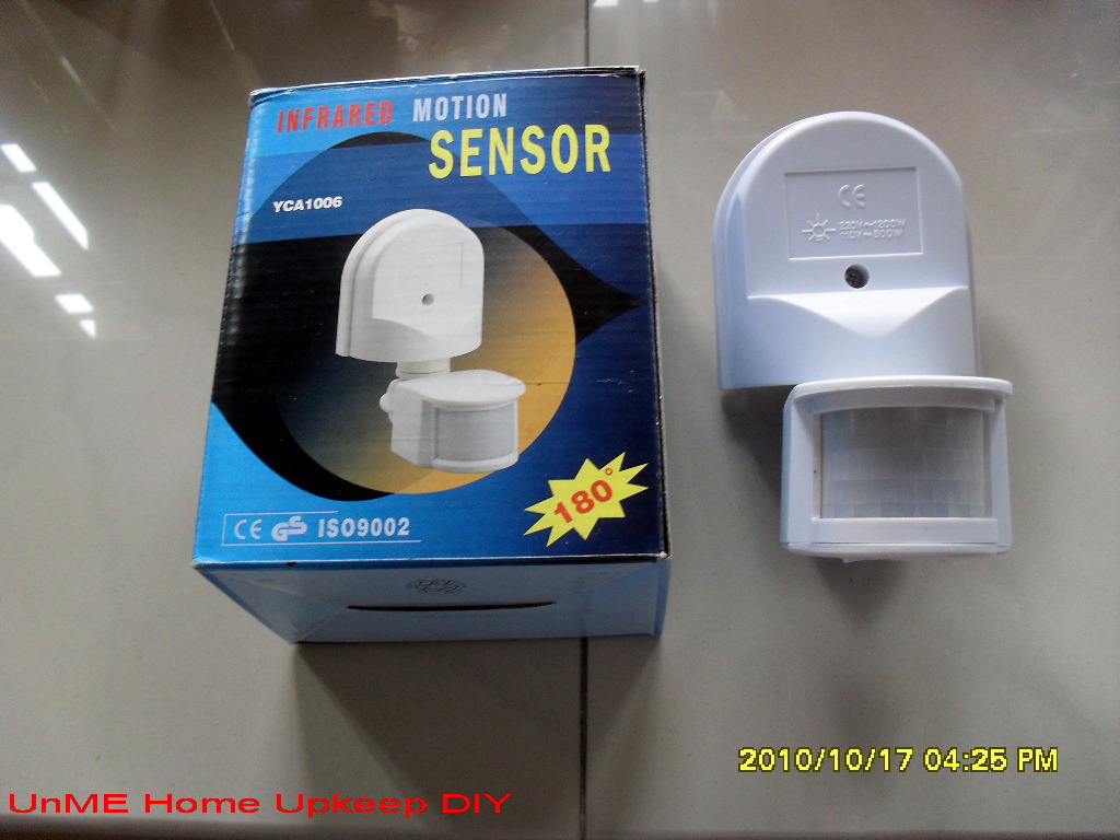 Unme Home Upkeep Diy Motion Sensor Light This Is A Pir Motion Sensor Can Be Connected To Any Existing Light Fixture I Fixed Onto One Of My Ceiling In Av Room