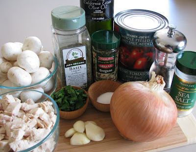 Baked Penne Pasta with Mushroom Marinara and Chicken