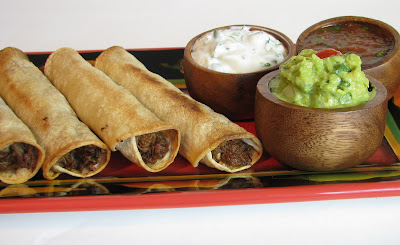 Baked Shredded Beef Taquitos