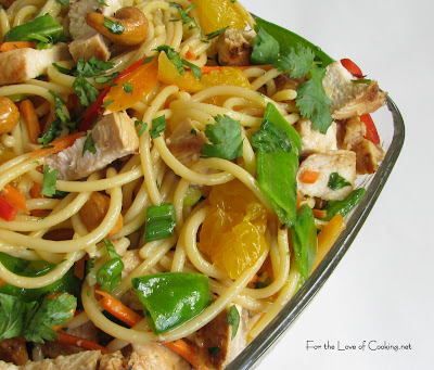 Asian Noodle Salad with Chicken and Cashews