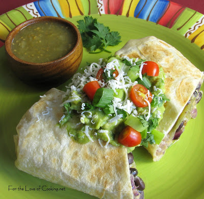 Black Bean, Green Chile and Caramelized Red Onion Chimichanga
