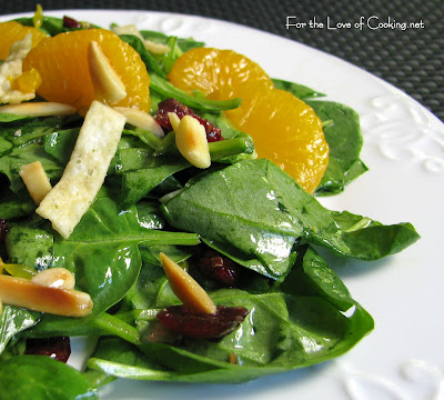 Spinach Salad with Soy Ginger Dressing