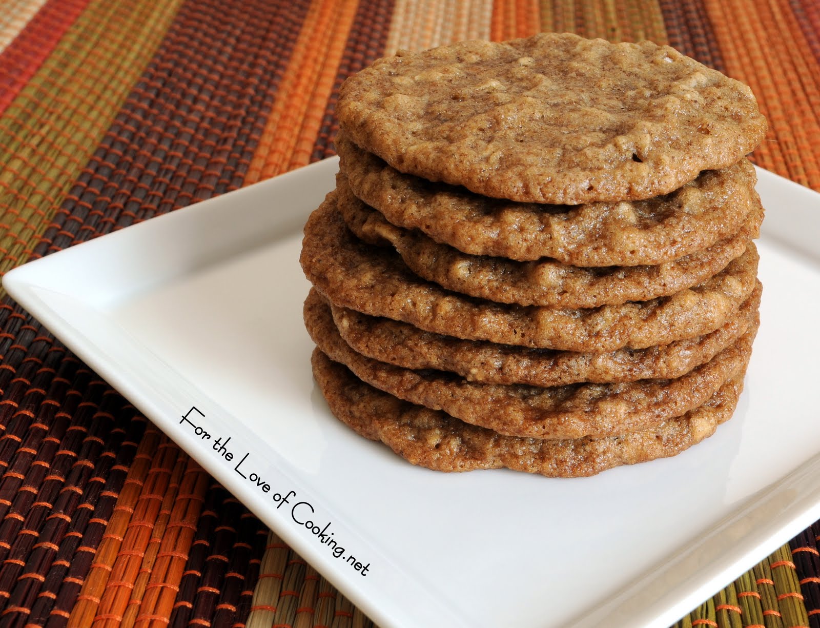 Spicy Oatmeal Crisps For the Love of Cooking