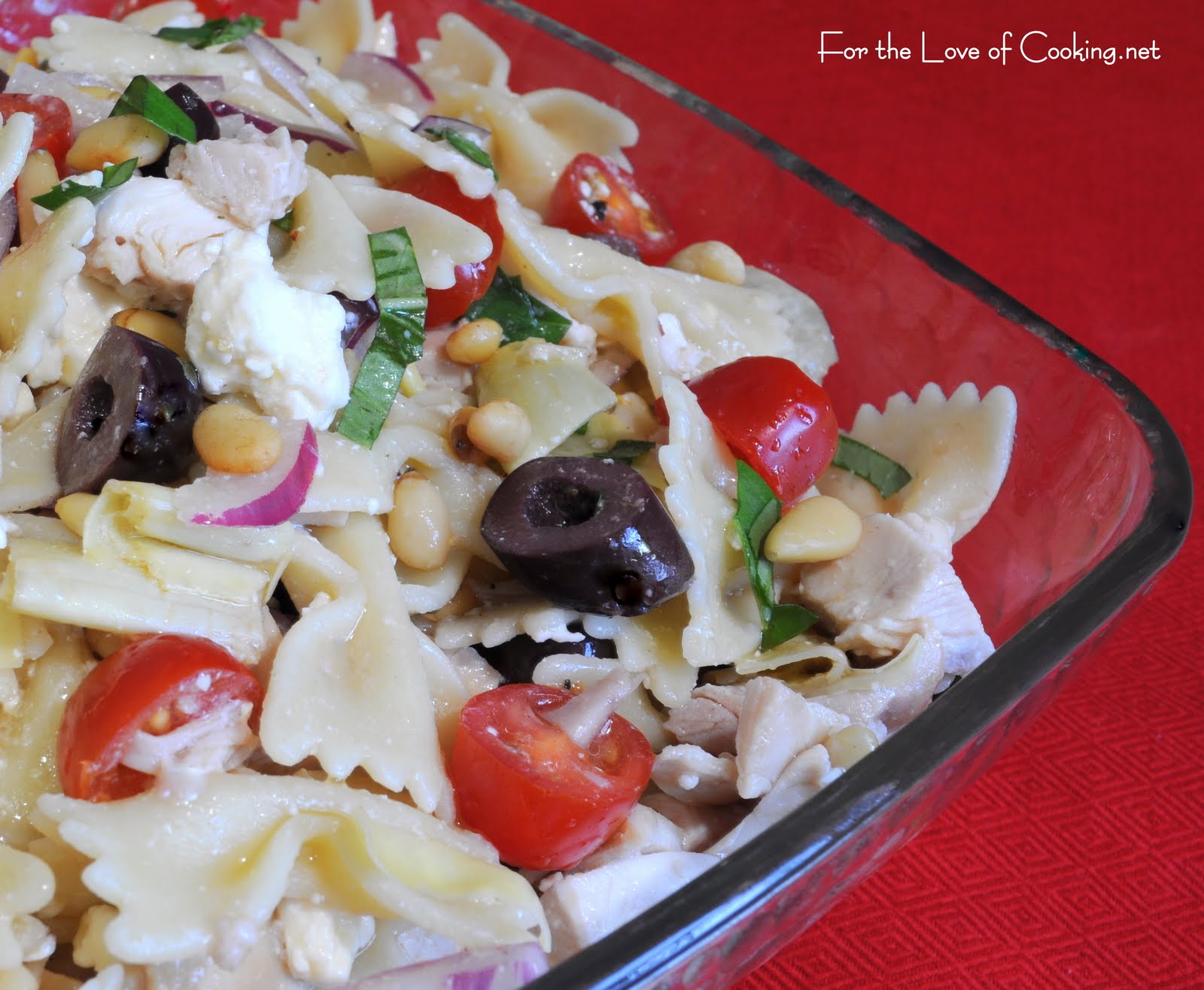 Mediterranean Chicken Pasta Salad For the Love of Cooking