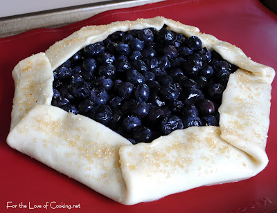 Blueberry and Lemon Curd Galette with Vanilla Bean Whipped Cream