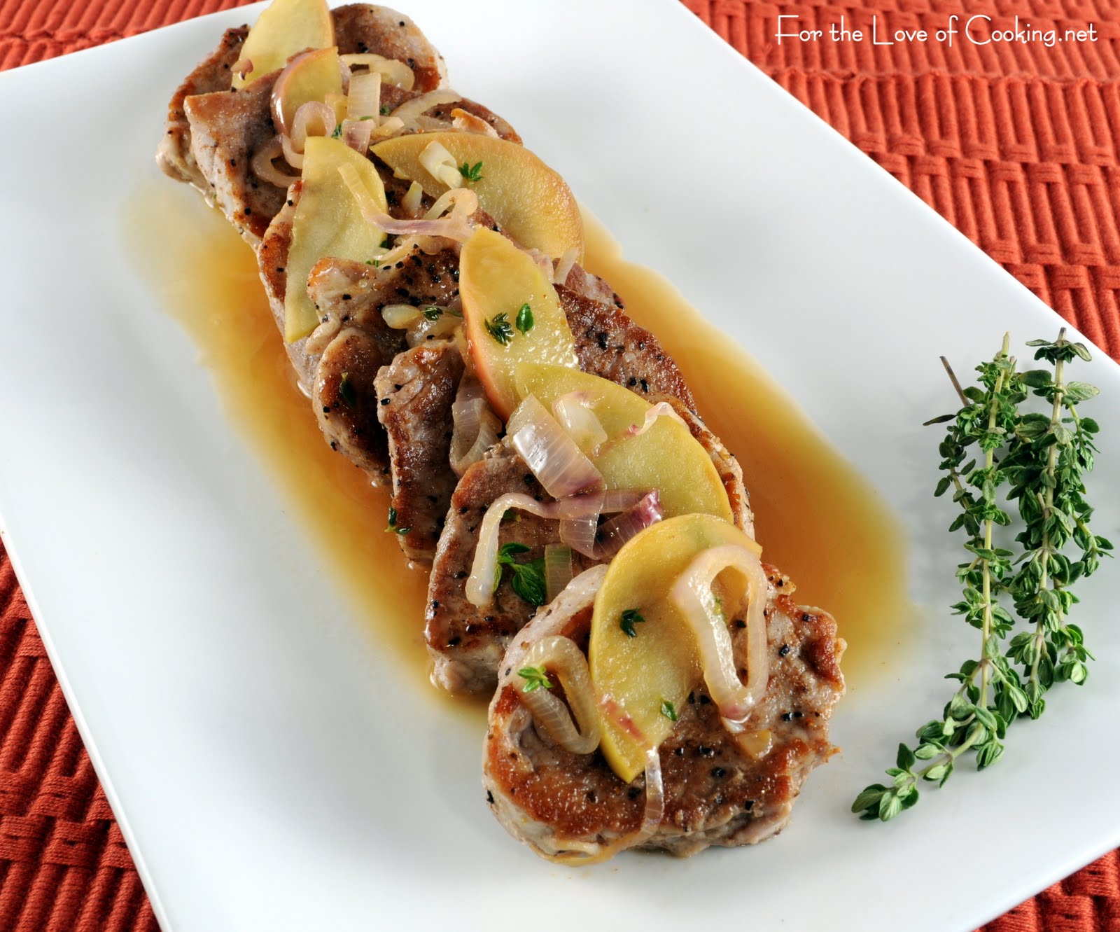 Spiced Pork Tenderloin with Sautéed Apples For the Love of Cooking