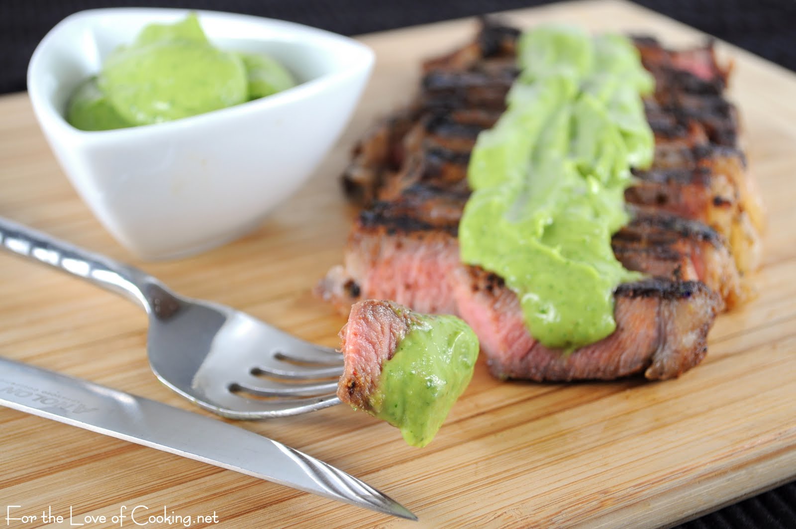 Grilled Steak with Avocado Sauce For the Love of Cooking