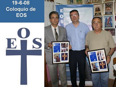 LOS GALARDONADOS CON LA CREU MARINERA 2008 CON EL PRESIDENTE DE EOS