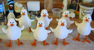 chick sculptures