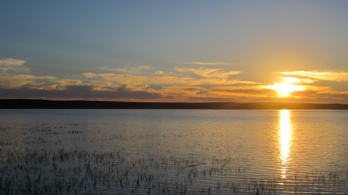 A beautiful sunset over Langebaan Lagoon